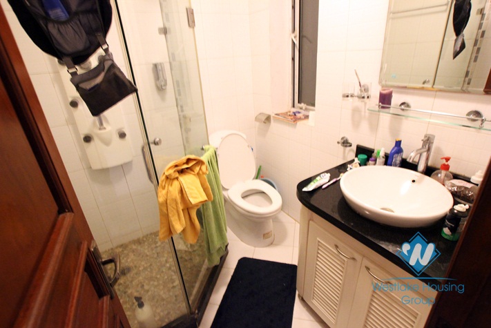 Lake view one bedroom for lease in Truc Bach area, quiet location